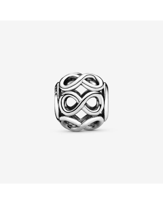 Pandora White Openwork Infinity Charm