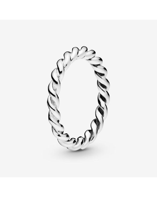 PANDORA Twist Swirling Band Ring 