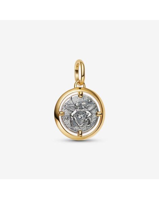Pandora Metallic Cupids Medallion Charm