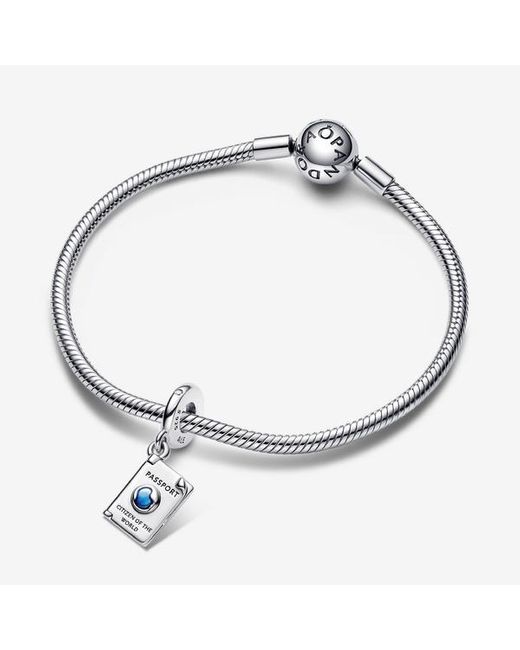 Pandora White Openable Passport Dangle Charm