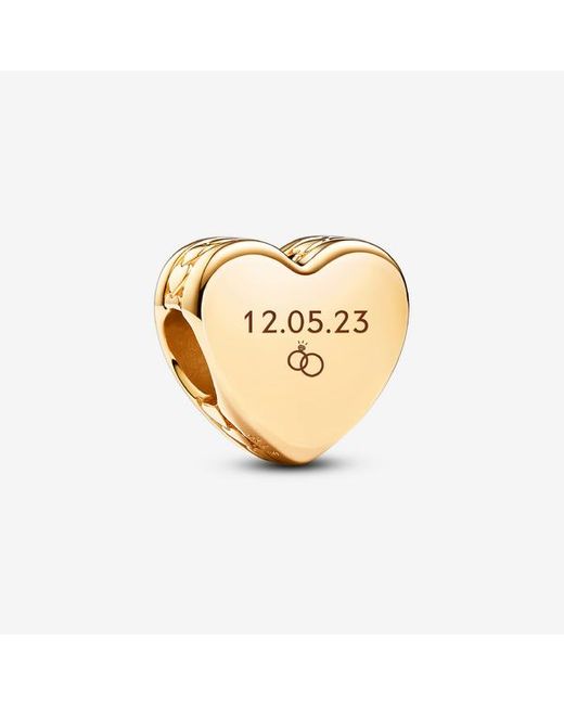 Pandora Metallic Engravable Heart Charm