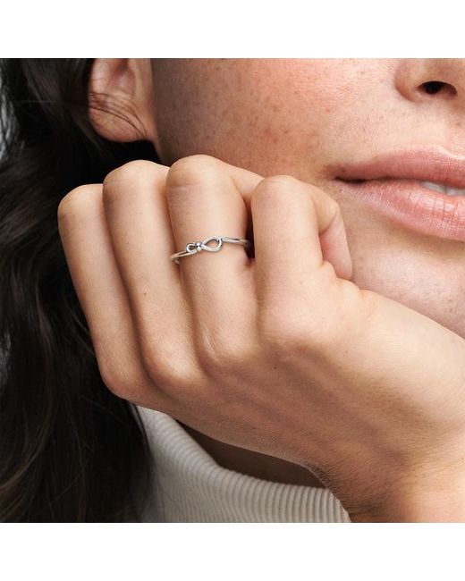 Pandora Metallic Infinity Knot Ring