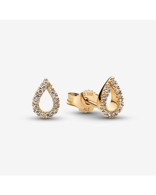 Pandora Metallic Infinite Lab-Grown Diamond Pavé Stud Earrings