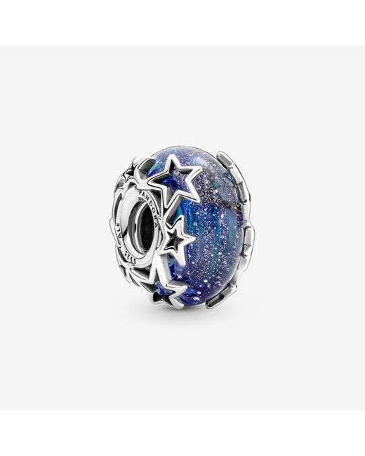 Pandora Blue Galaxy & Star Murano Charm
