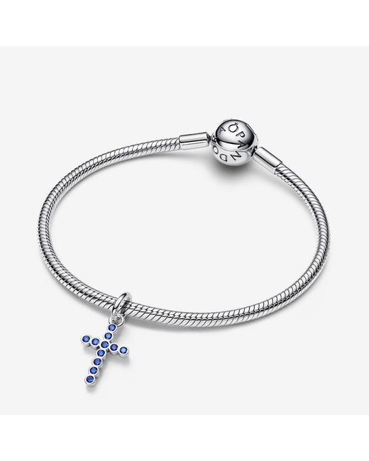 Pandora Blue Cross Dangle Charm