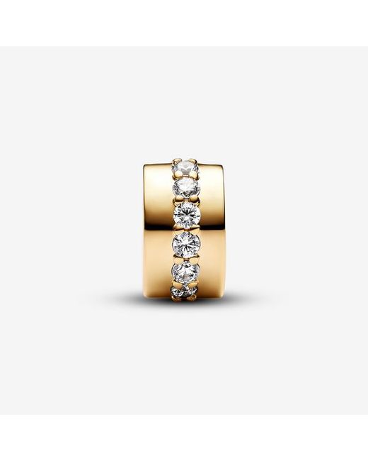 Pandora Metallic Sparkling Row Clip Charm