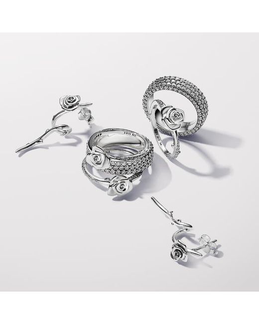 Pandora Metallic Rose In Bloom Ring