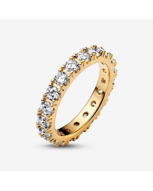 Pandora Metallic Sparkling Row Eternity Ring