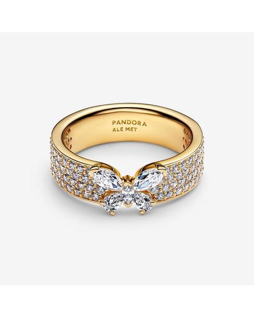 Pandora Metallic Sparkling Butterfly Bold Ring