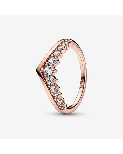 Pandora Metallic Timeless Wish Floating Pavé Ring