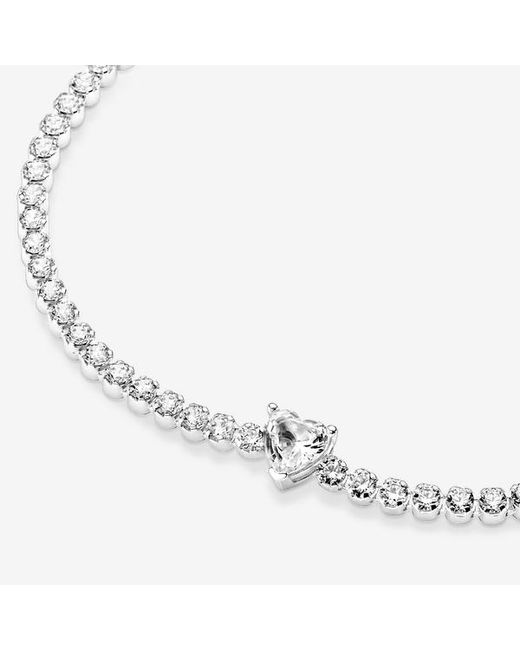 Pandora Metallic Signature Two-tone I-d Pavé Bangle