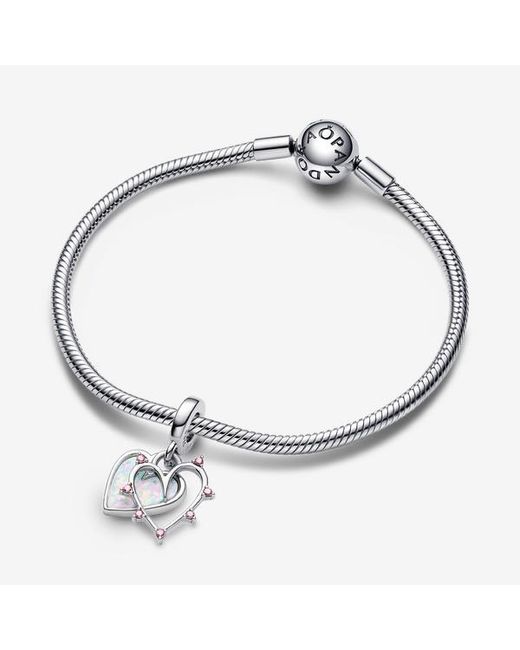 Pandora Blue Friendship Opalescent Double Dangle Charm