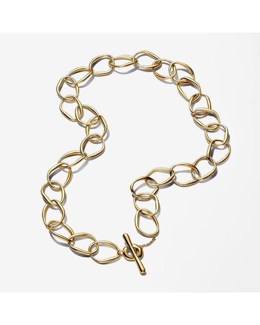 Pandora Metallic Organically Shaped Link Necklace