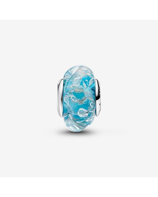 Pandora Blue Murano Glass & Glitter Charm