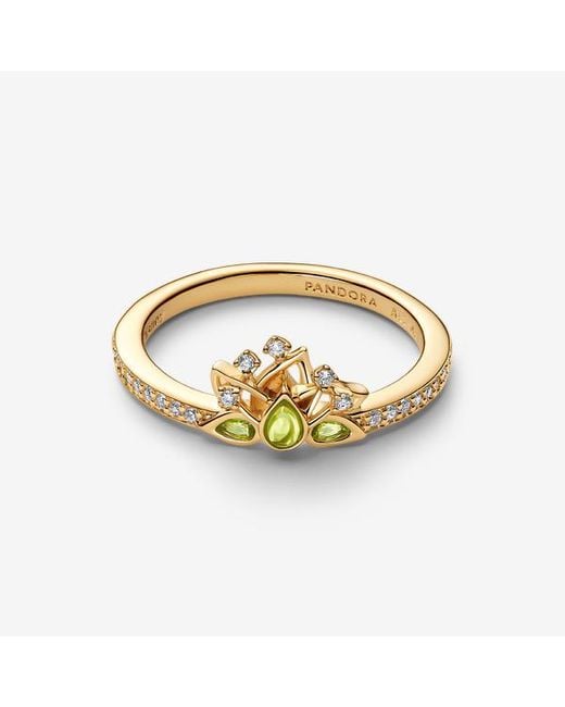 Pandora Metallic Disney Princess Tiana Tiara Ring