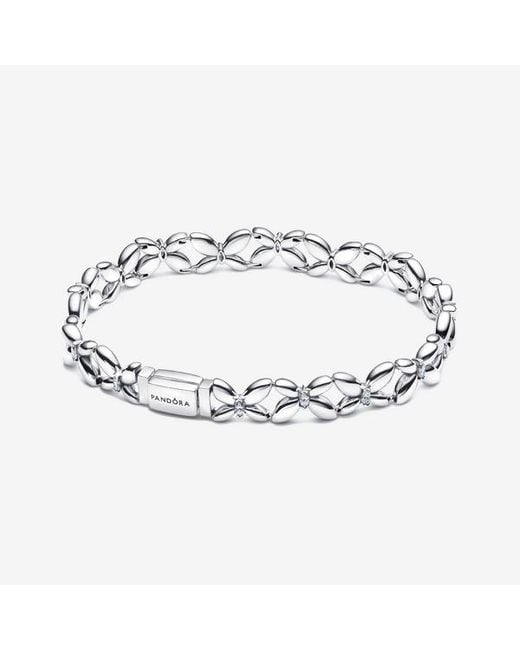 Pandora Metallic Butterfly Link Bracelet