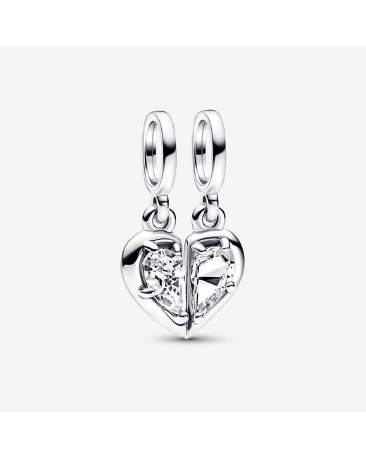 Pandora White Splittable Mother & Daughter Dangle Charm