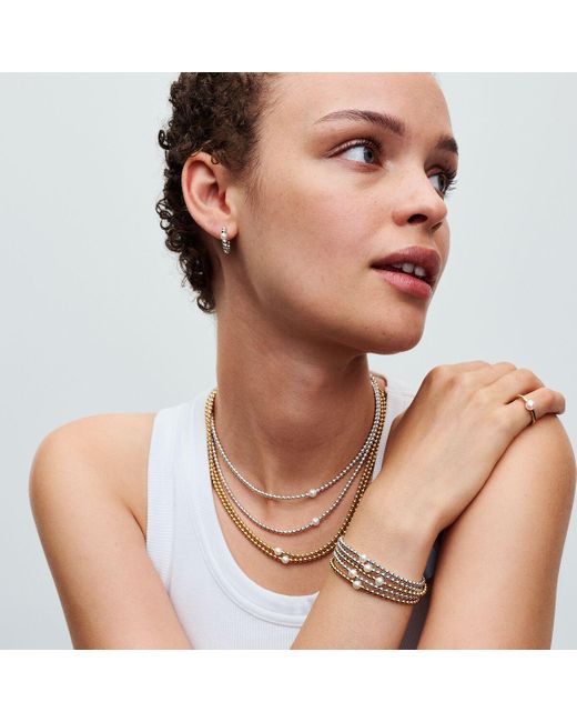 Pandora Metallic Treated Freshwater Cultured Pearl & Beads Bracelet