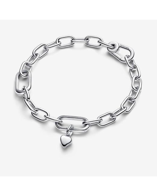 Pandora White Heart Mini Dangle Charm