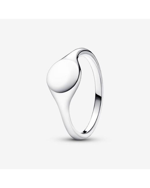 Pandora Metallic Engravable Signet Ring