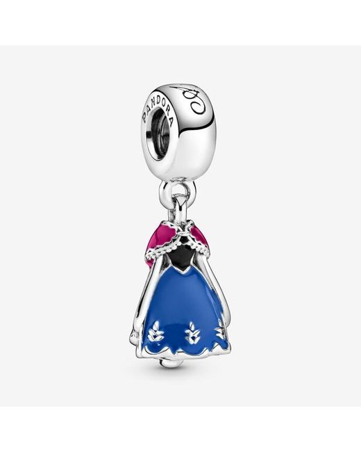 Pandora Blue Disney eiskönigin annas blaues kleid charm-anhänger