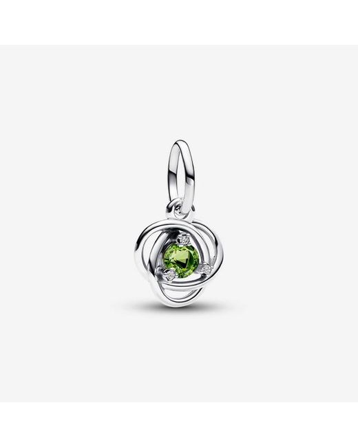 Pandora White August Birthstone Eternity Circle Dangle Charm