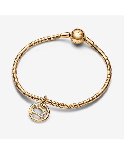 Pandora Metallic Gemini Zodiac Dangle Charm