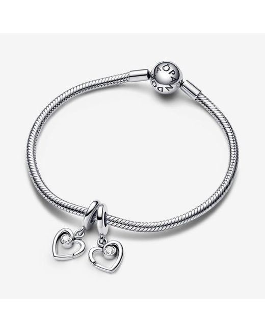 Pandora Metallic Forever & Always Splittable Dangle Charm