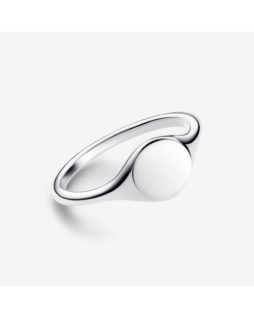 Pandora Metallic Engravable Signet Ring