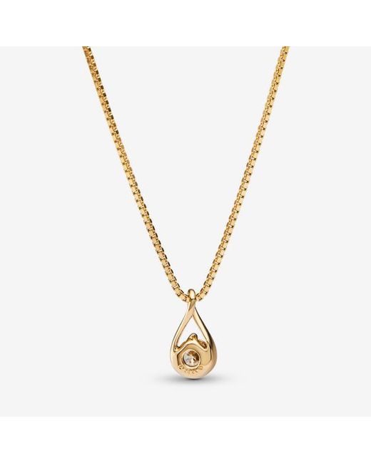Pandora Metallic Infinite 14K Lab-Grown Diamond Pendant Necklace