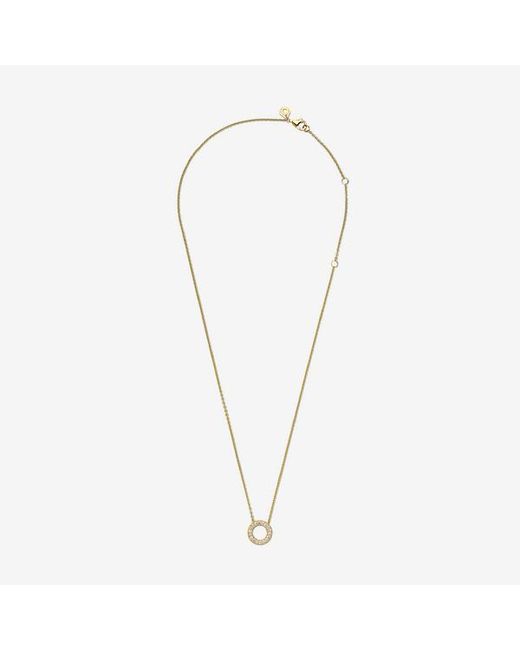 Pandora Metallic Logo Pavé Circle Collier Necklace