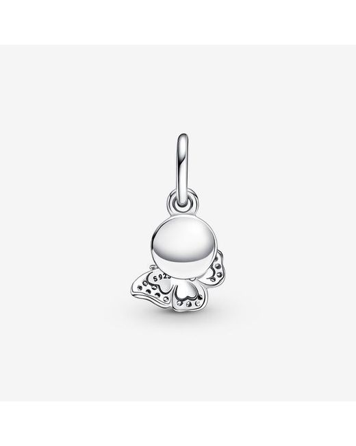 Pandora Blue Butterfly Quote Double Dangle Charm