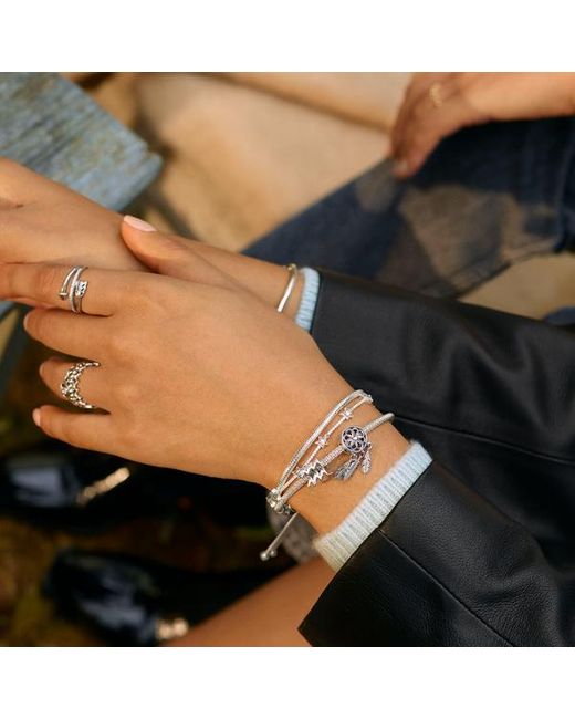 Pandora White Sparkling Aquarius Zodiac Charm