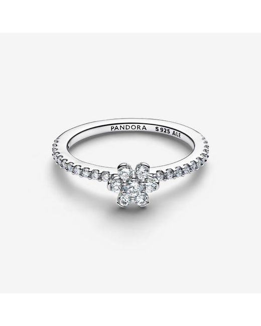 Pandora Metallic Sparkling Flower Ring