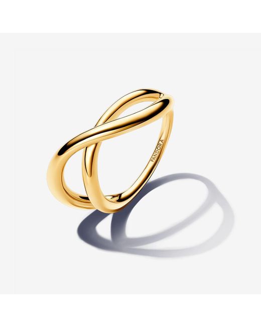 Pandora Metallic Organically Shaped Infinity Ring