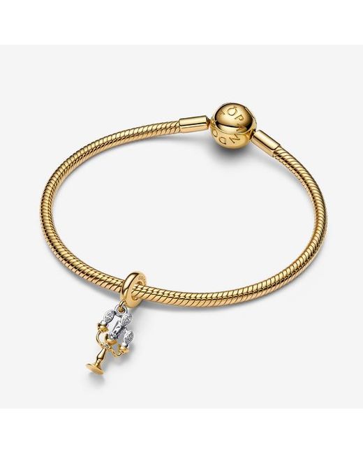 Pandora Metallic Disney Beauty And The Beast Lumiere Dangle Charm