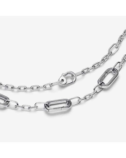Pandora Metallic Five Links Chain Necklace