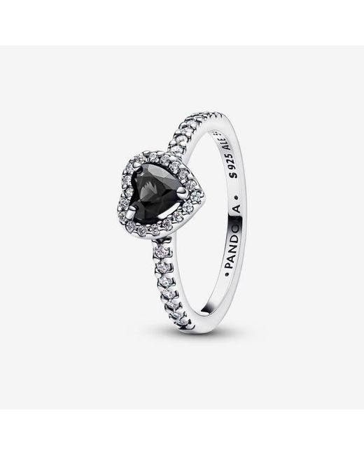 Pandora Metallic Elevated Heart Ring