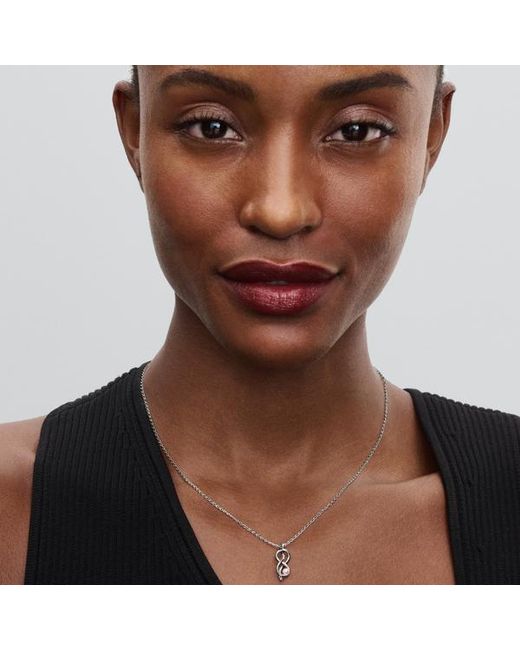 Pandora Metallic Infinity Knot Collier Necklace