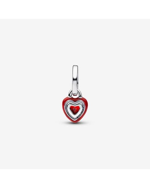 Pandora Red Chakra Heart Mini Dangle Charm