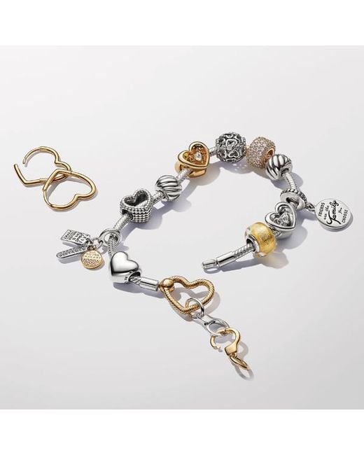 Pandora Metallic Openable & Splittable Handcuffs Dangle Charm