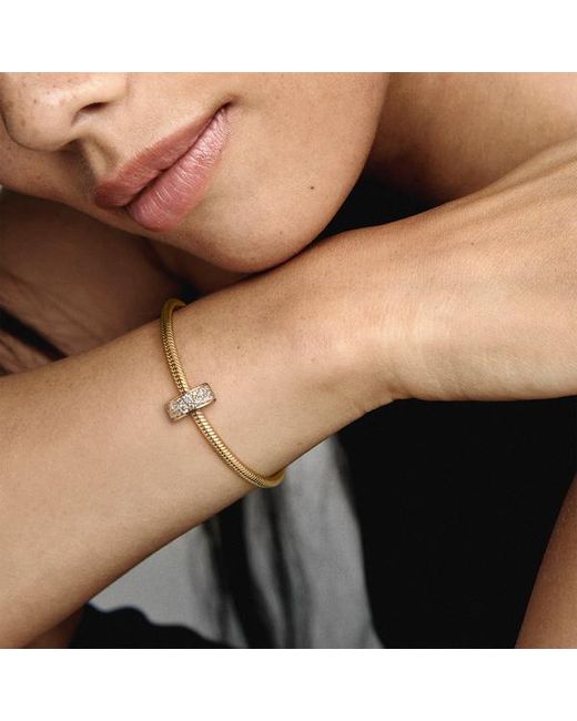 Pandora Metallic Pavé Clip Charm
