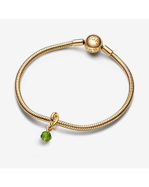 Pandora Metallic August Birthstone Eternity Circle Dangle Charm