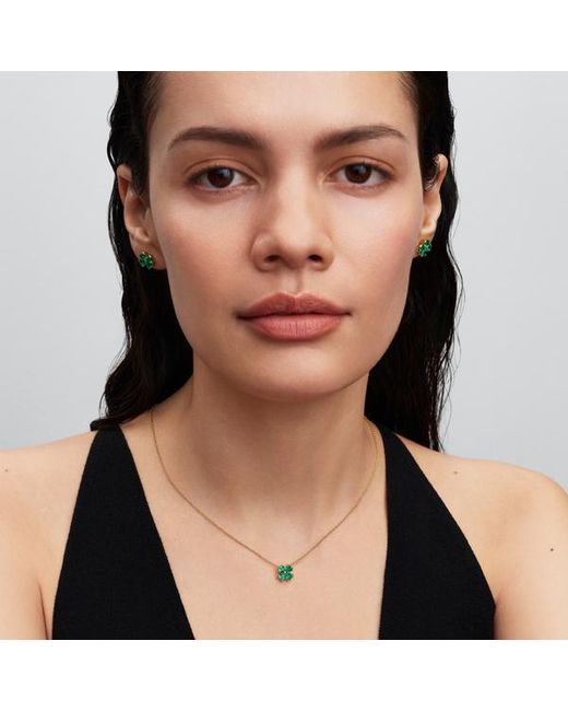 Pandora Metallic Lucky Clover Pendant Necklace