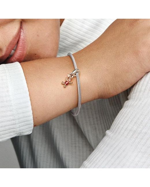 Pandora White Disney Winnie The Pooh Piglet Dangle Charm
