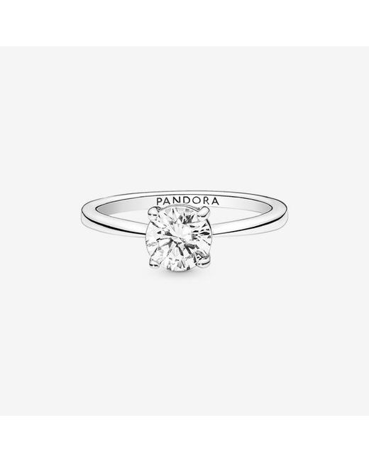 Pandora Metallic Sparkling Solitaire Ring
