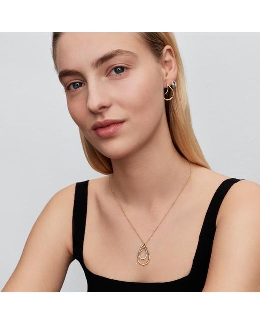 Pandora Metallic Two-Tone Double Pendant Necklace