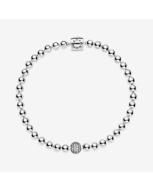 Pandora Metallic Women Silver Bangle - 597943-21