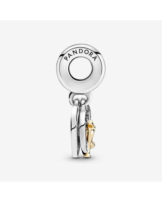 Pandora Metallic 14K Two-Tone Happy Anniversary Dangle Charm