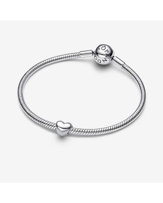 Pandora Metallic Heart Mini Charm